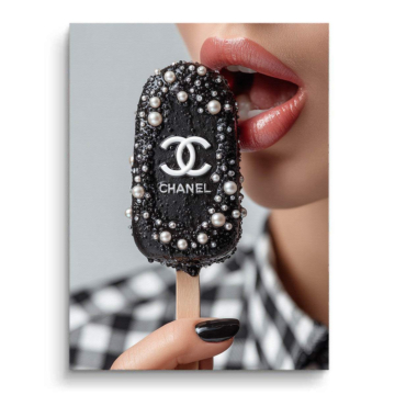 Eis Creme inspiriert von Chanel - Leinwandbild