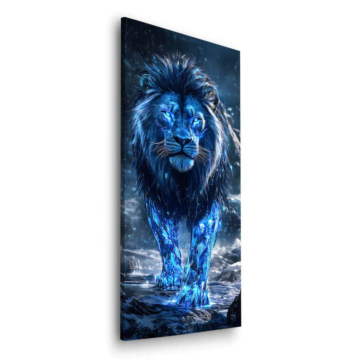 León azul ice - cuadro Dibond mate