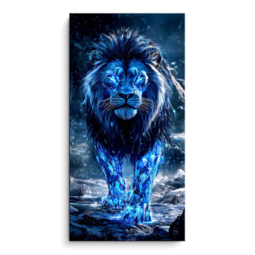 León azul ice - cuadro PVC mate