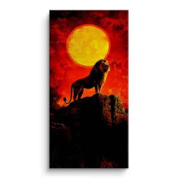 Sonnenuntergang inspiriert von Lion King - Leinwandbild