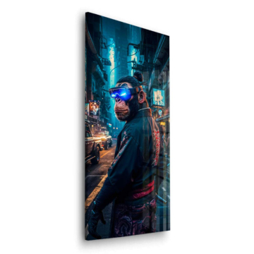 Cyberpunk Monkey DJ Acrylic Glass Art