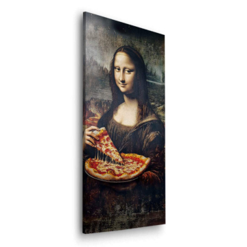 Mona Lisa Inspired Pizza Dibond Matt Art