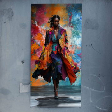 Colorful Fashion Runway Poster Art