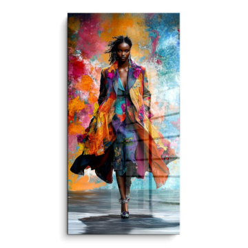 Colorful Fashion Runway PVC Gloss Art