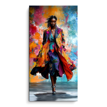 Colorful Fashion Runway PVC Matt Art
