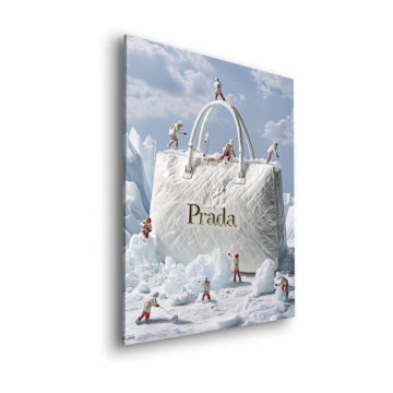 Prada Inspired Snow Bag Dibond Matt Art