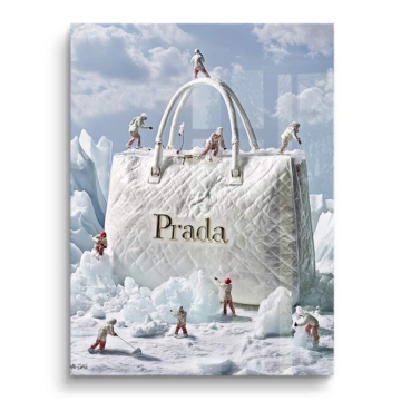 Prada Inspired Snow Bag PVC Gloss Art