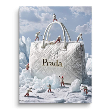 Prada Inspired Snow Bag PVC Matt Art