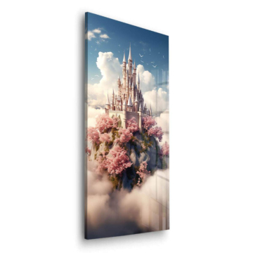 Schwebendes Fantasieschloss - Acrylglasbild
