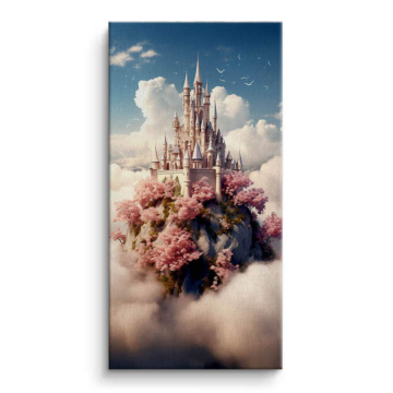 Schwebendes Fantasieschloss - Leinwandbild