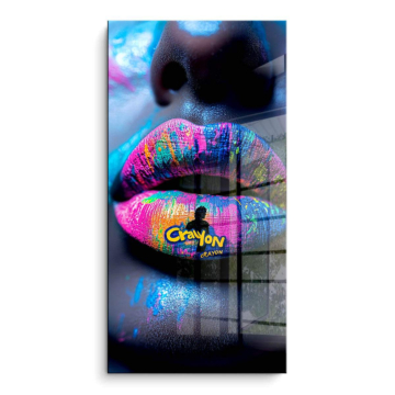 Neon Crayola Inspired Lips PVC Gloss Art