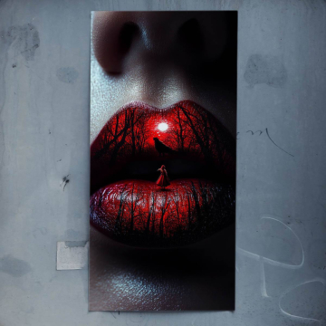 Mystische Waldlippen - Poster