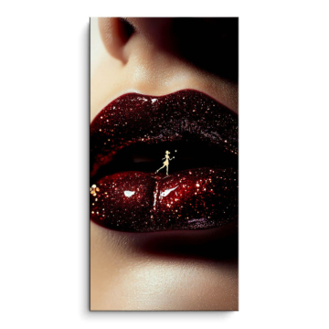 Starry Glitter Lips PVC Matt Art