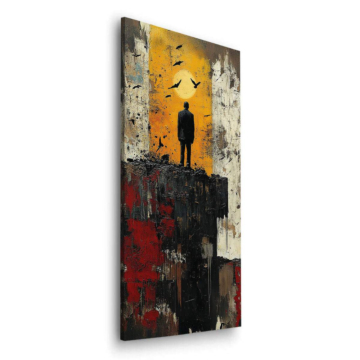 Lone figura at Dusk - cuadro Dibond mate