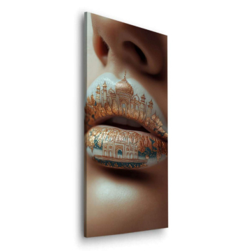 Labios taj mahal - cuadro Dibond mate