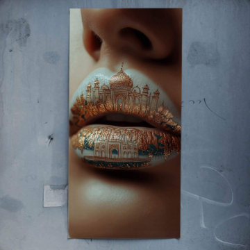 Labios taj mahal - póster