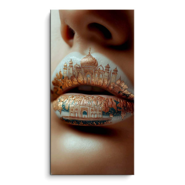 Labios taj mahal - cuadro PVC mate
