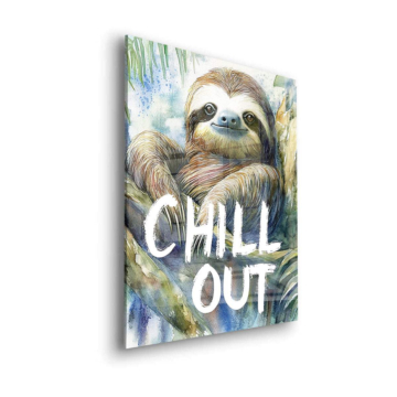 Chill Out Sloth Acrylic Glass Art