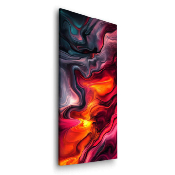 Abstrait enflammé swirls - tableau Dibond mat