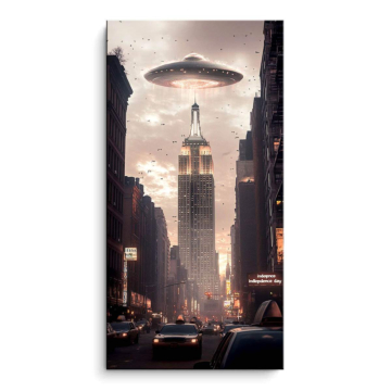 OVNI over new york - tableau PVC mat