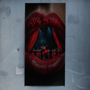 Rote Theaterlippen - Poster