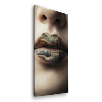 Ancient Ruins Lips Dibond Matt Art