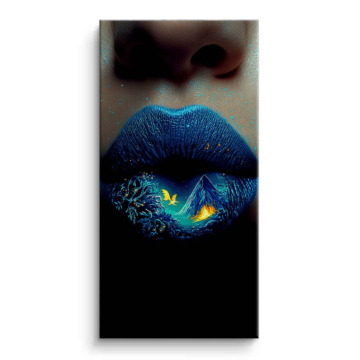 Labios volcano glow - cuadro en lienzo