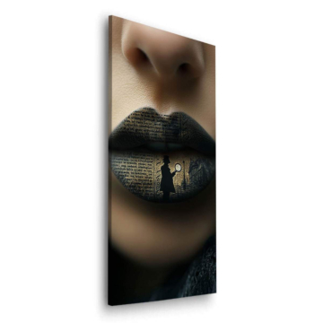 Keyhole Reflection Lips Dibond Matt Art
