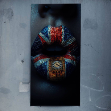 Big-Ben-Lippen mit Union Jack - Poster