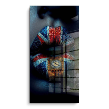 Big Ben Union Jack usta - obraz na PVC z połyskiem
