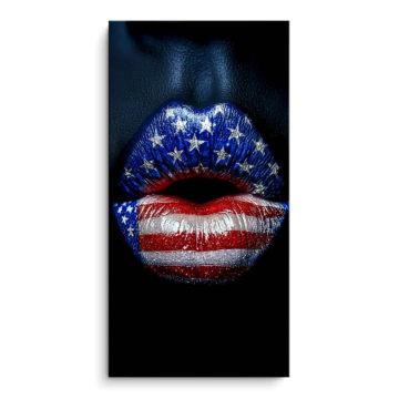 American Flag Lips PVC Matt Art