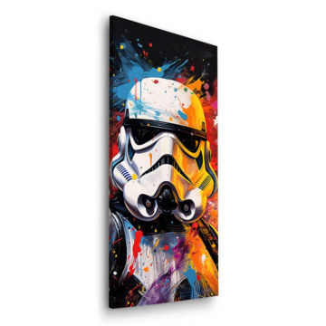 Stormtrooper Inspired Paint Splash Dibond Matt Art