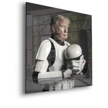 Trump Stormtrooper Inspired Portrait Acrylic Glass Art