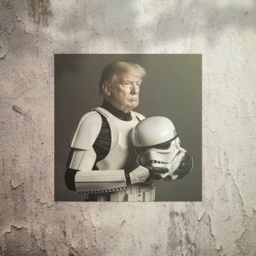 Trump Stormtrooper Inspired Portrait Poster Art