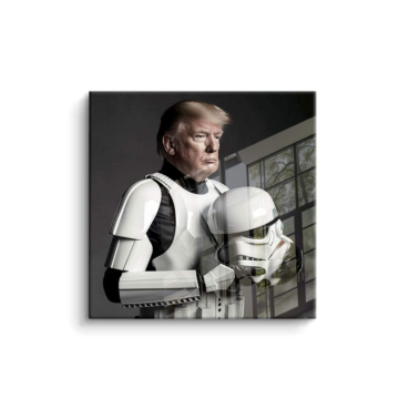 Trump Stormtrooper Inspired Portrait PVC Gloss Art