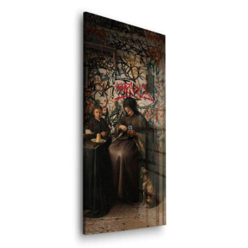 Classical Tavern Scene Acrylic Glass Art