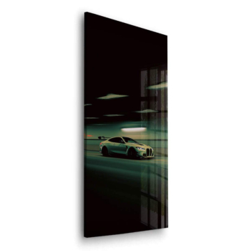BMW Nacht-Rase - Acrylglasbild