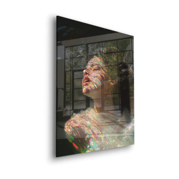 Schillernde Frau unter Wasser - Acrylglasbild