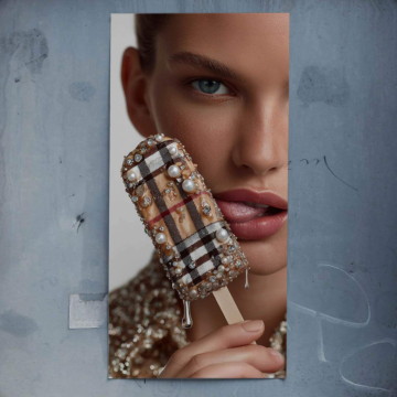 Luxuriöse Schönheit mit Juwelen - Poster