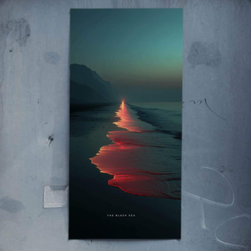 Black Sea Sunset Poster Art