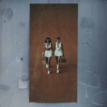Twin Tennis Girls Poster Art