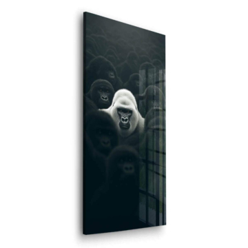 Alpha Gorilla Portrait Acrylic Glass Art