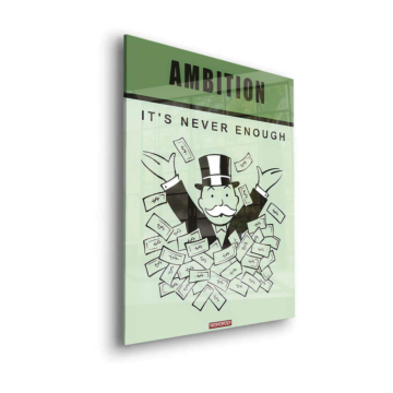 Monopoly Inspired Ambition Poster Acrylic Glass Art