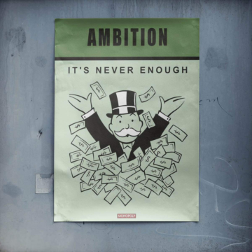 Monopoly Inspired Ambition Poster Poster Art