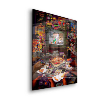 Retro Gaming Room - cuadro en vidrio acrílico