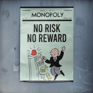 Monopoly Inspired Risk Reward Poster Art