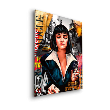 Mia Wallace inspirowana Pulp Fiction - obraz na dibondzie matowym