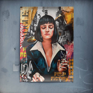 Pulp Fiction Inspired Mia Wallace Poster Art