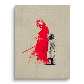 Darth Vader Inspired Innocence Canvas Art