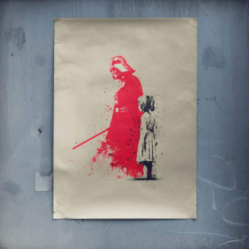 Darth Vader Inspired Innocence Poster Art
